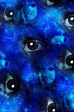 眼睛印花华亿平台图片