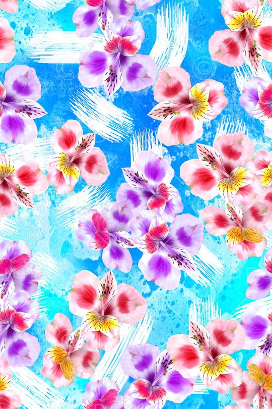 笔刷纹印花华亿平台图片