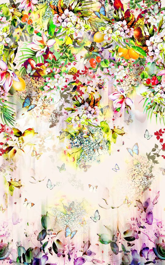 田园风印花华亿平台图片