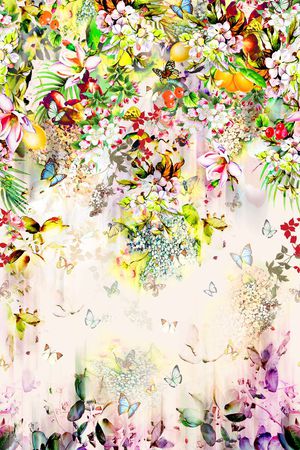 田园风印花华亿平台图片