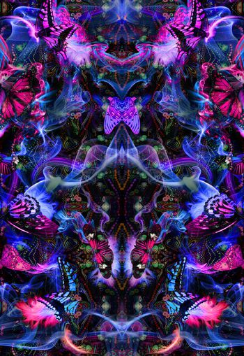 582333-蝴蝶珠宝抽象炫彩