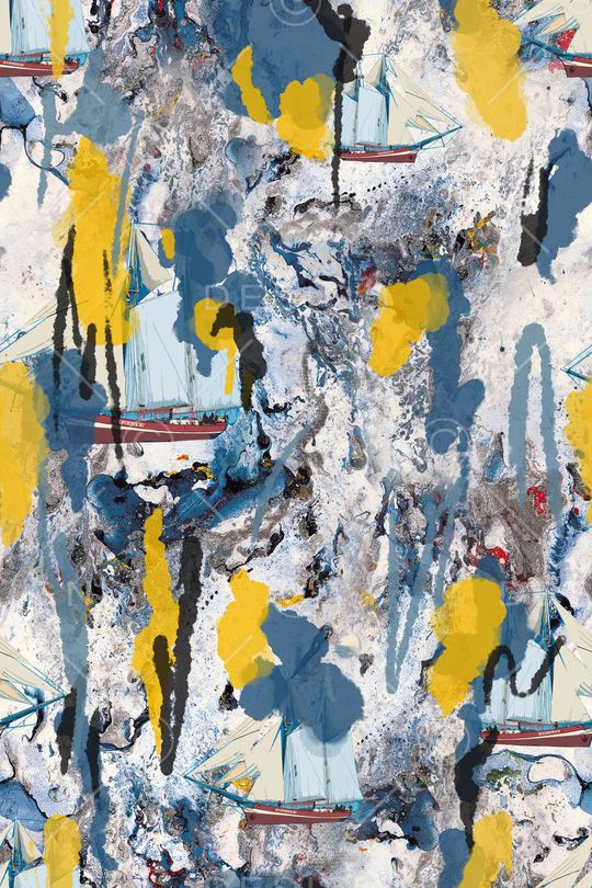 手绘印花华亿平台图片