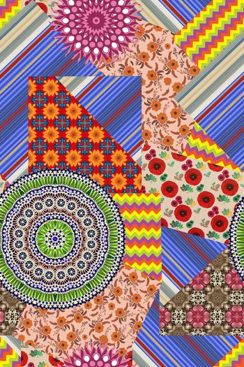 582383-部落几何曼陀罗拼接