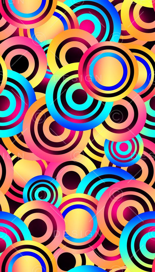 几何、圆圈、渐变印花华亿平台图片