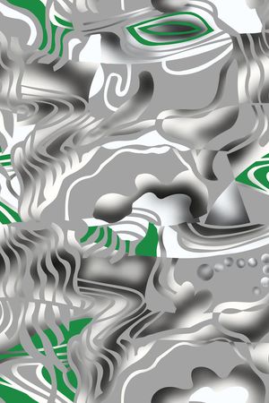 不规则几何印花华亿平台图片