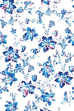 矢量花卉印花华亿平台图片