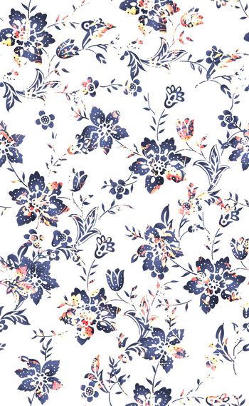 582451-欧美时尚矢量花卉