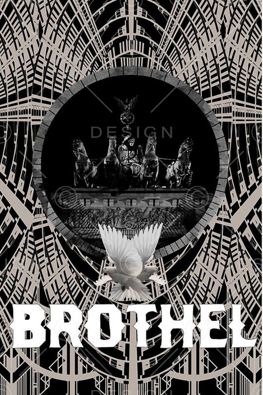 暗黑风格印花华亿平台图片