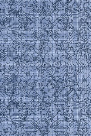 抽象男装图案印花华亿平台图片