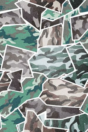 军装迷彩印花华亿平台图片