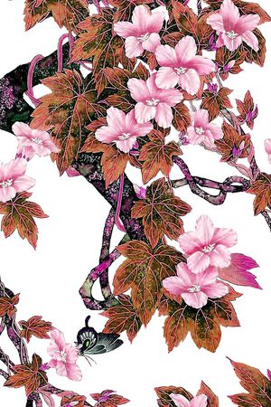 中国风印花华亿平台图片