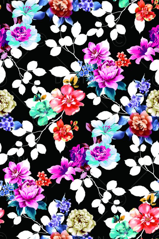 花卉印花华亿平台图片