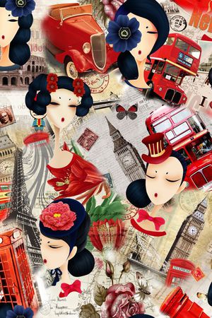 休闲风印花华亿平台图片