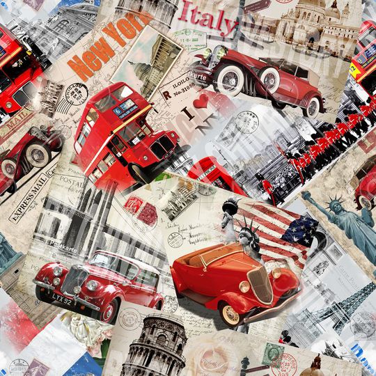 复古印花华亿平台图片