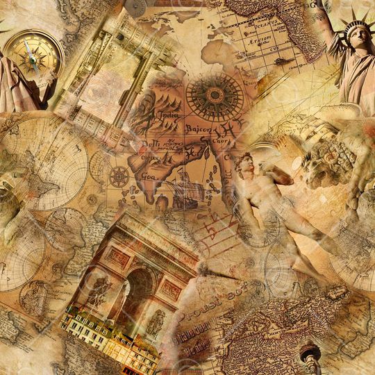 复古印花华亿平台图片