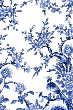 中国风印花华亿平台图片