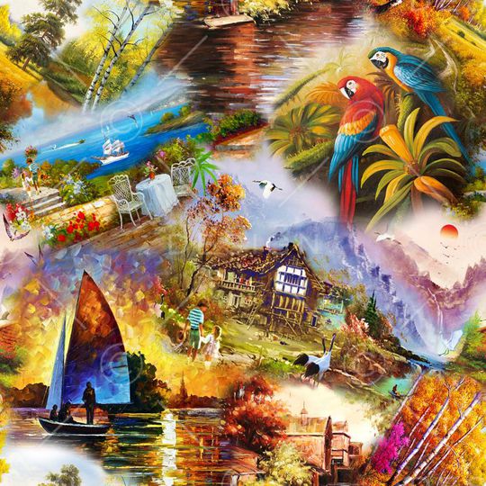 复古印花华亿平台图片