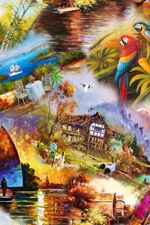 复古印花华亿平台图片