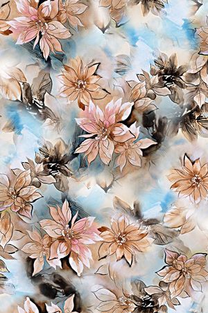 水彩印花华亿平台图片