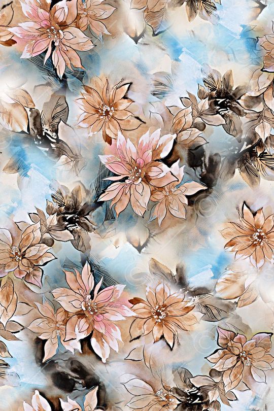 水彩印花华亿平台图片