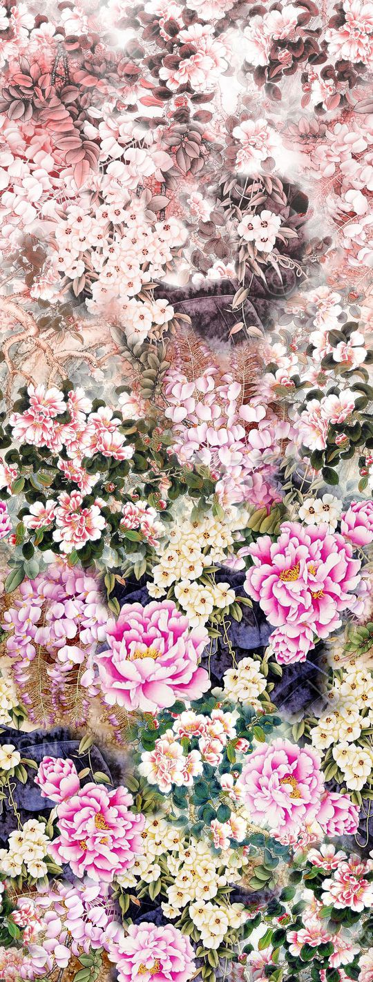 牡丹印花华亿平台图片