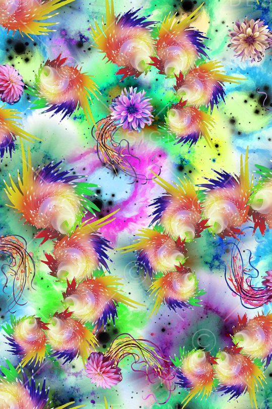 抽象印花华亿平台图片