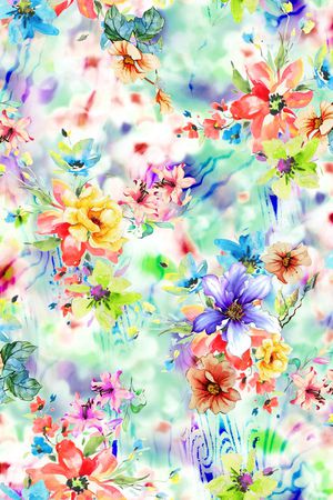 水彩印花华亿平台图片