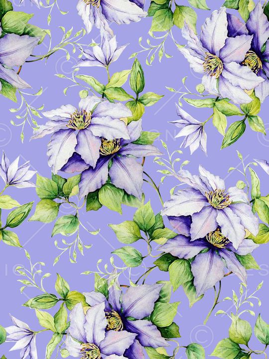 手绘花朵印花华亿平台图片