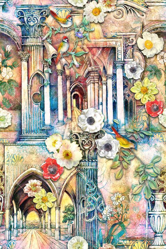 欧式印花华亿平台图片