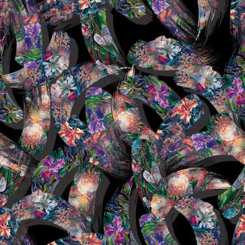 582877-浪漫花卉-笔触花卉