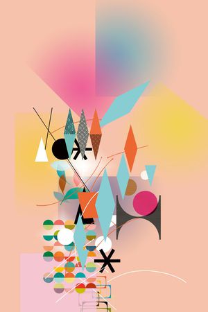 几何印花华亿平台图片