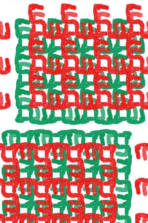 抽象写意印花华亿平台图片