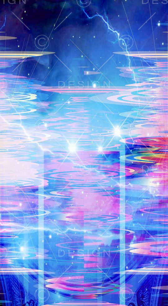 几何拼接印花华亿平台图片