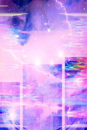 几何拼接印花华亿平台图片