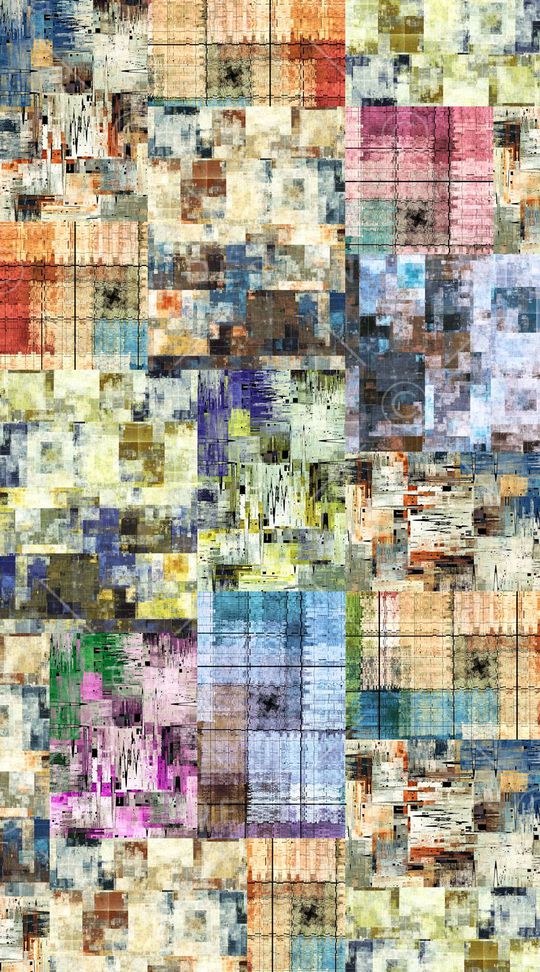 不规则几何印花华亿平台图片