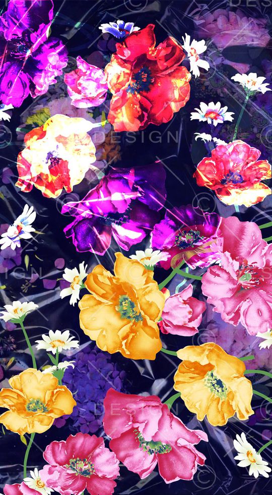 潮流时尚印花华亿平台图片