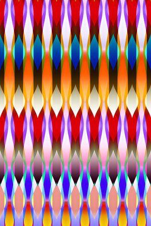 渐变、对称、民族感印花华亿平台图片