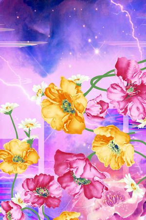 潮流时尚印花华亿平台图片