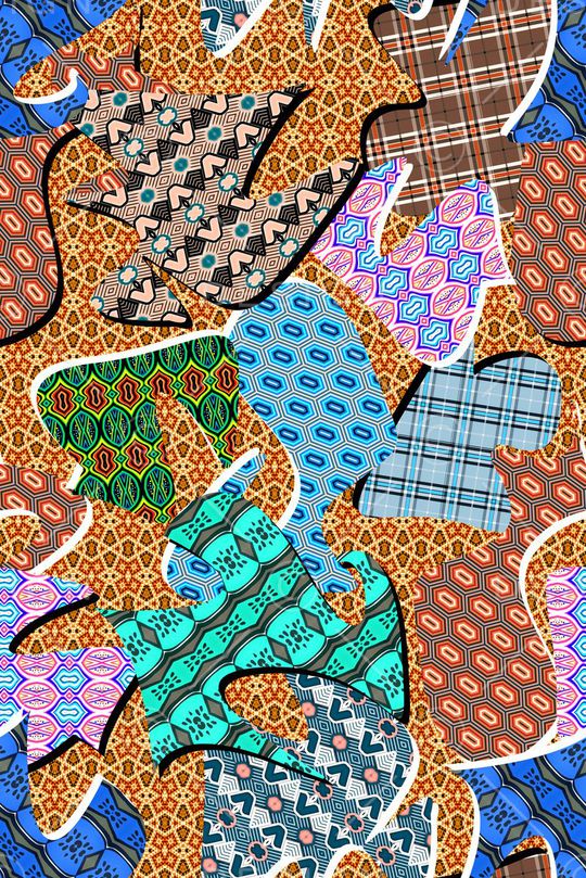 几何印花华亿平台图片