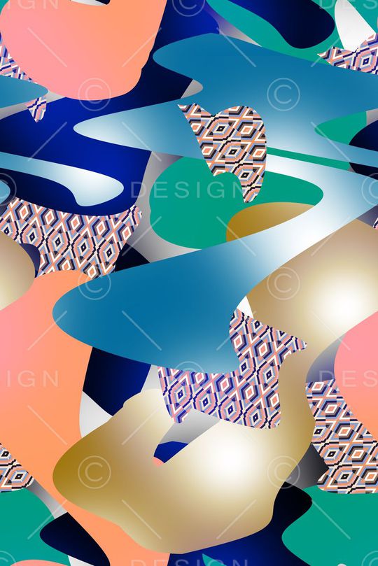 几何印花华亿平台图片