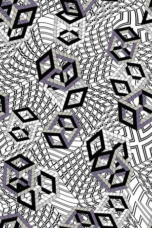 不规则几何印花华亿平台图片