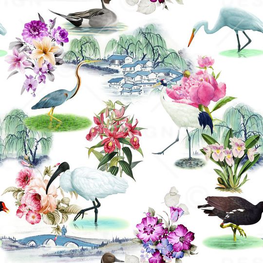 休闲风印花华亿平台图片