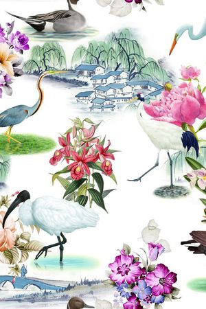 休闲风印花华亿平台图片