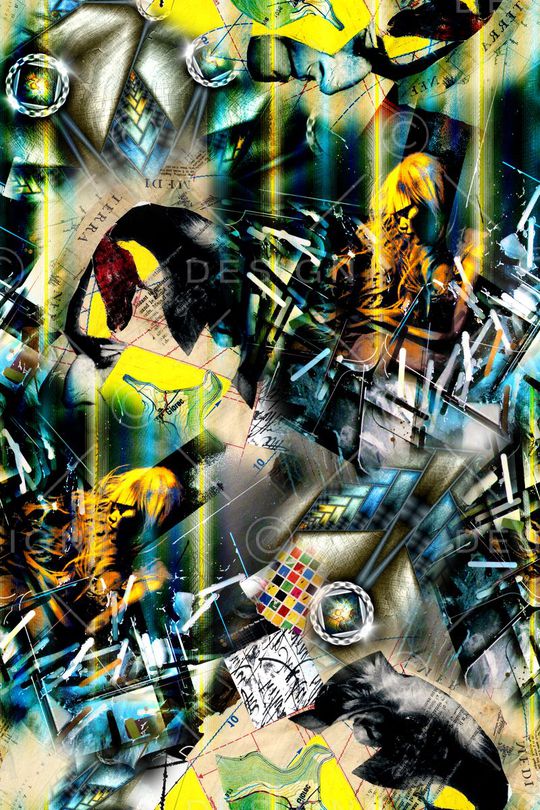 抽象印花华亿平台图片