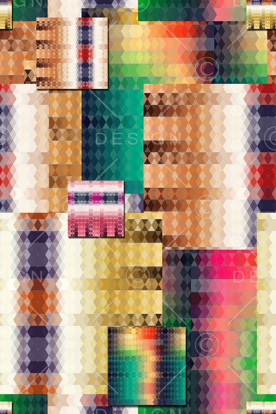 马赛克印花华亿平台图片