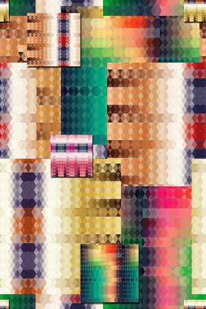 马赛克印花华亿平台图片