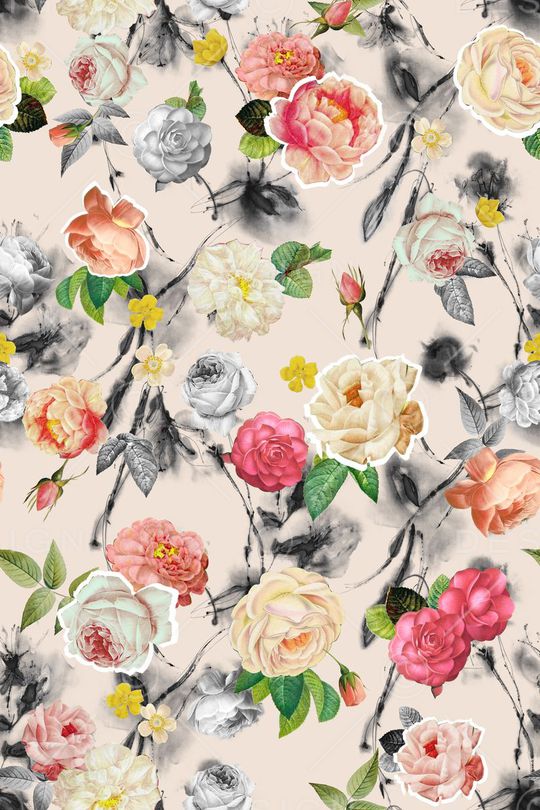 牡丹印花华亿平台图片