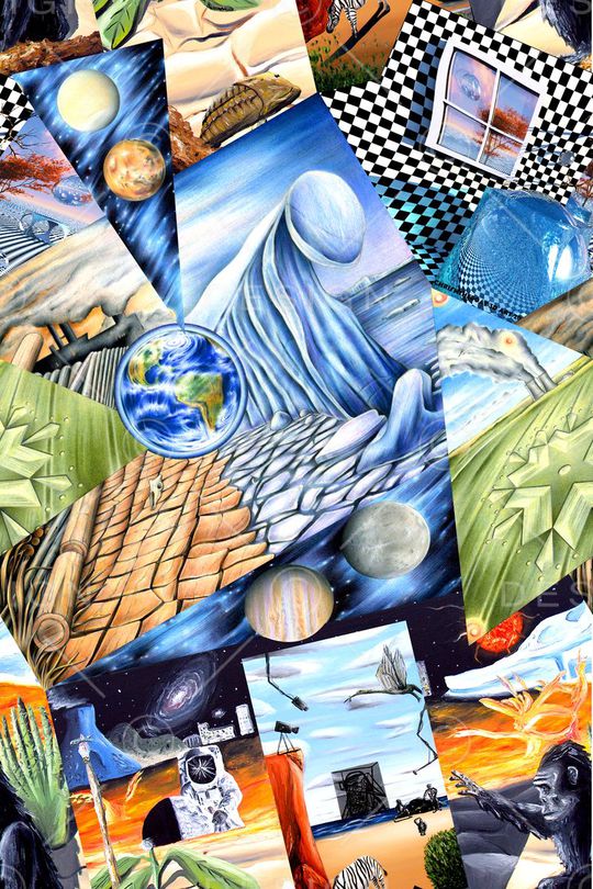 抽象建筑印花华亿平台图片