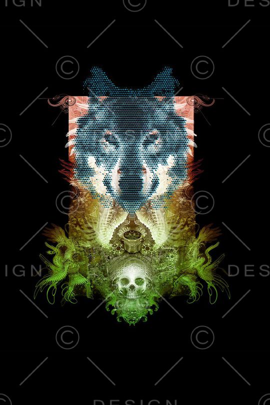 骷髅印花华亿平台图片