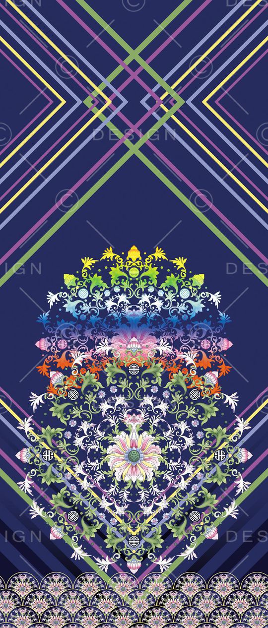 中国风印花华亿平台图片